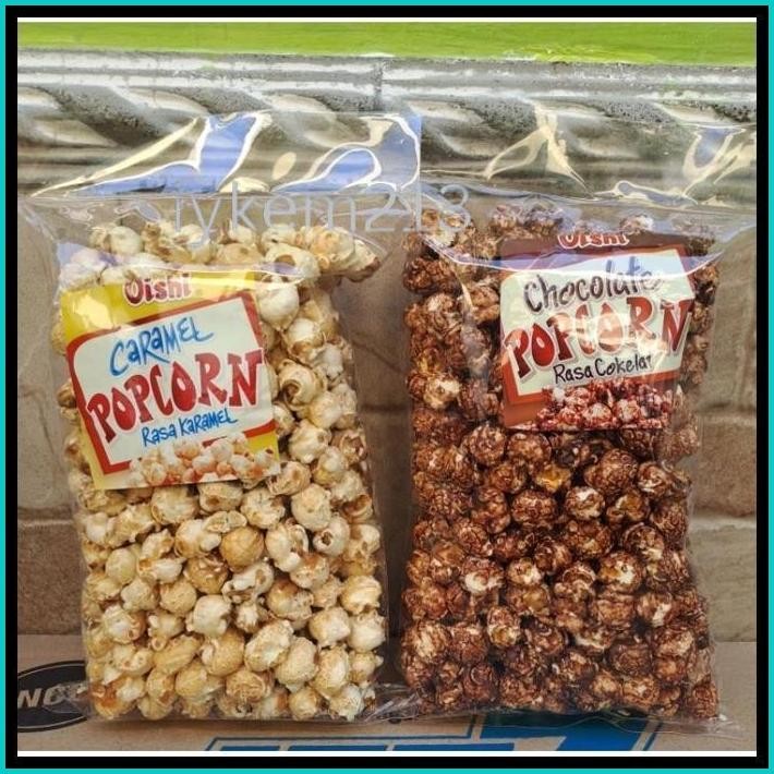 

OISHI POPCORN 250 GR ( KARAMEL, COKLAT,KEJU)