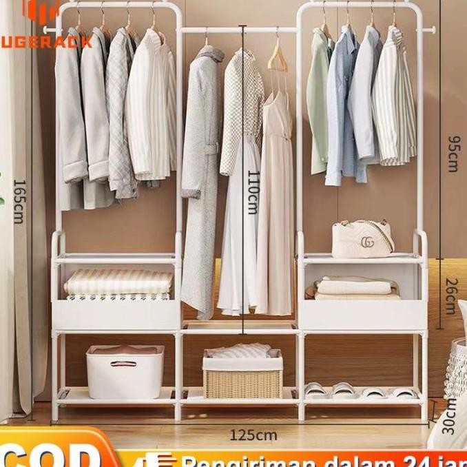 Rak Baju Gantungan Stand Hanger Rak Serbaguna Gantungan Baju Celana