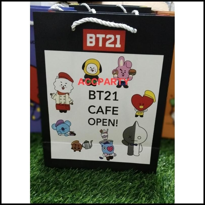

Ready Tas Kertas Bt21 Import / Goodie Bag / Paper Bag Import(12Pcs) {Terlaris|Best Seller}