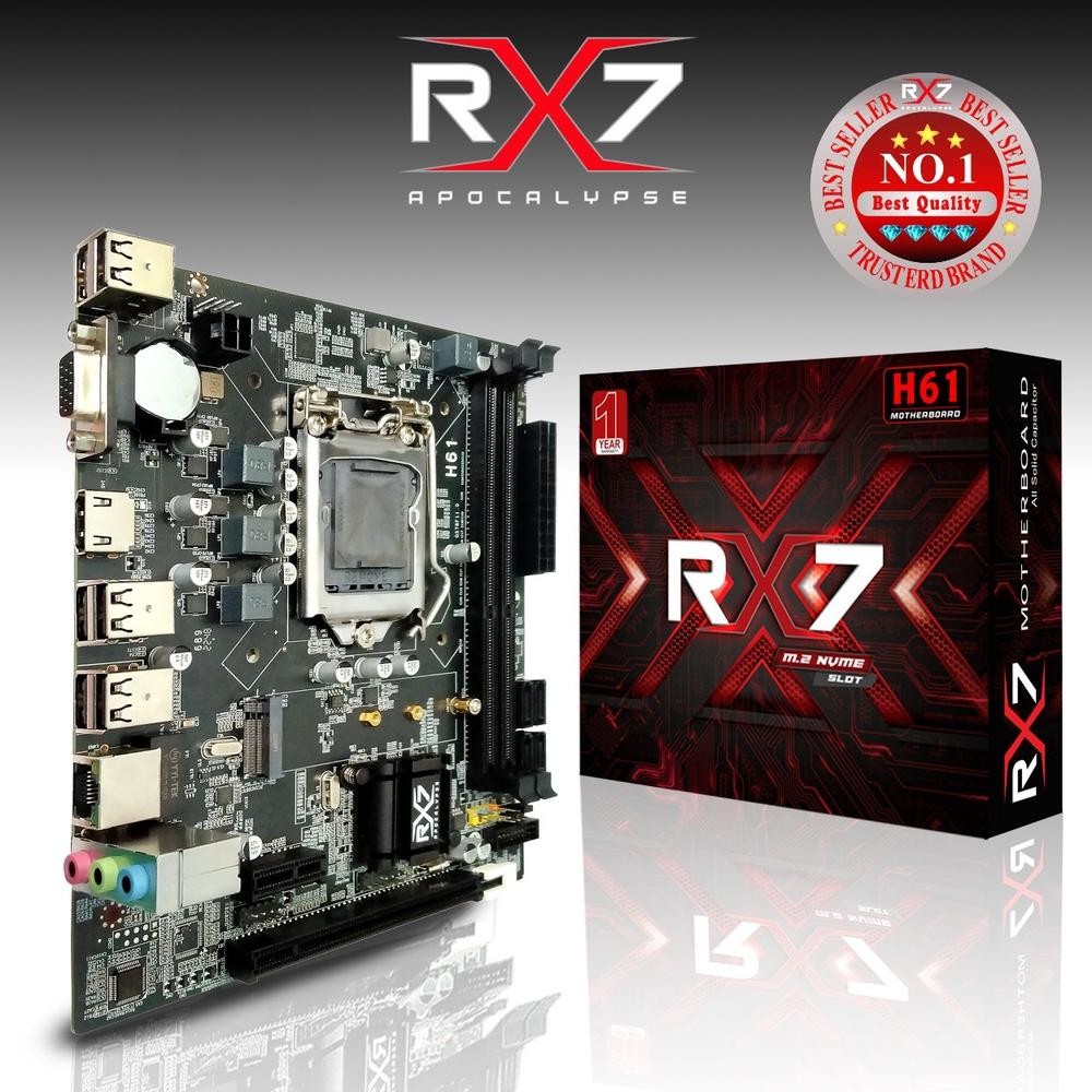 Motherboard RX7 H61 LGA 1155 DDR3 H61 Mainboard Support Nvme
