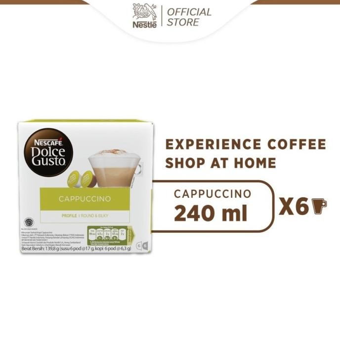 

Sale Nescafe Dolce Gusto Cappuccino 1 Box (12 Kapsul = 6 Gelas)