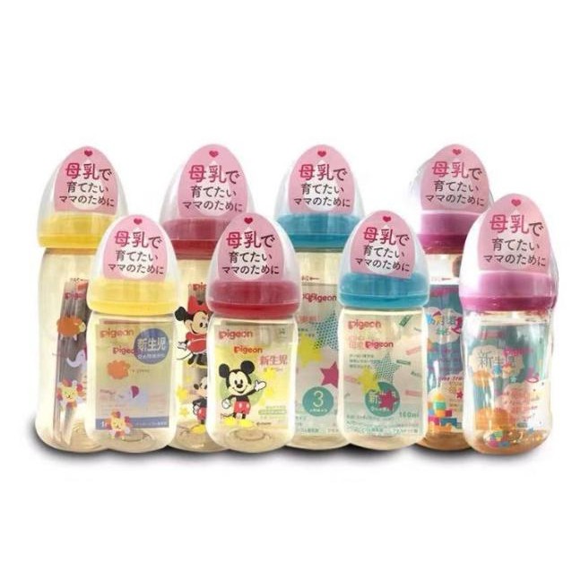 PIGEON BOTOL SUSU PPSU DISNEY MICKEY MINNIE SNOOPY 160ML DAN 240ML