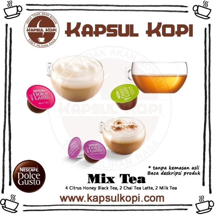 

Promo Paket Mix Tea Nescafe Dolce Gusto Kapsul Kopi Coffee Capsule