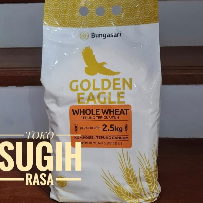 

Promo Golden Eagle Tepung Gandum Halus (Whole Wheat) - 2.5 Kg
