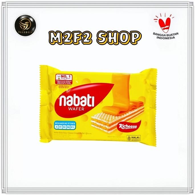 

Grosir Nabati Wafer Krim Keju Sachet | Richeese Cream - 39 Gr (Harga Karton)