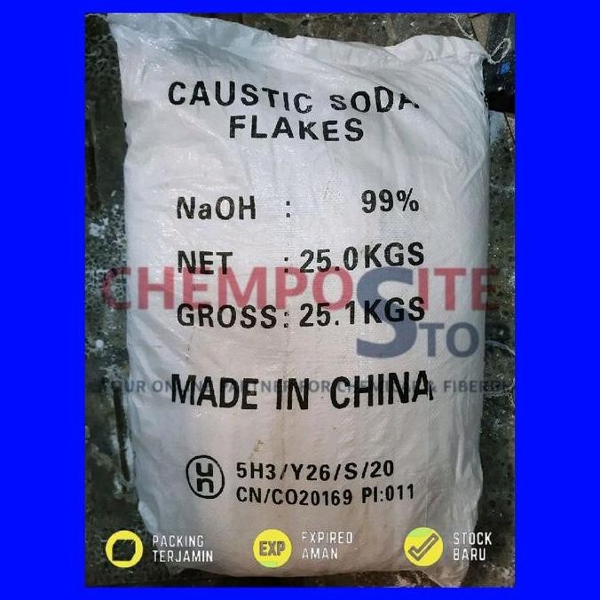

Coustic Soda Flake / Soda Api / Naoh / Sodium Hidrokside 25Kg Gojek Co