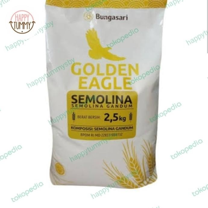 

Grosir Semolina 2.5Kg Kemasan Original Golden Eagle