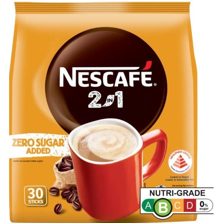 

Promo Nescafe 2 In 1 Instant Coffee - Original Zero Sugar