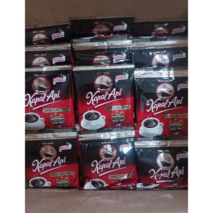 

Grosir [50 Pcs] Promo Kapal Api Spesial Mix 23Gr/Sachet Isi 5 Renceng Atau 50 Pcs Kopi Hitam Coffee Robusta Gula