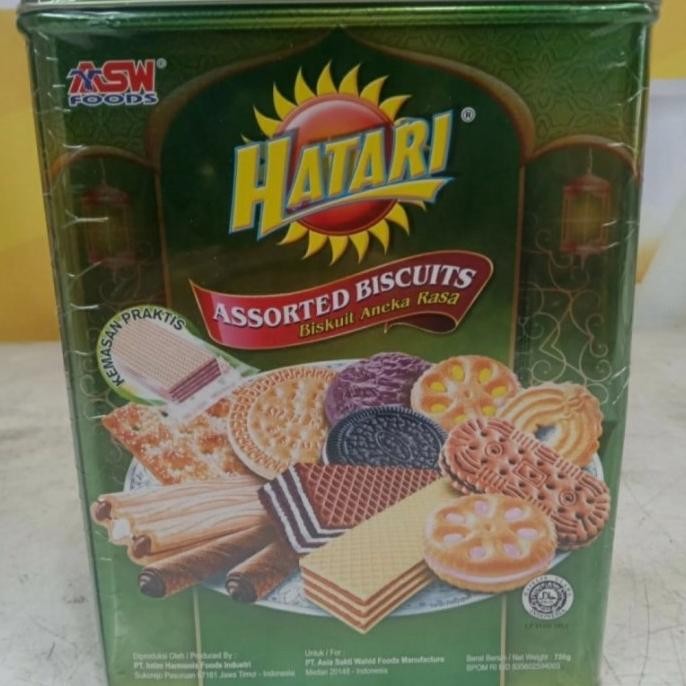 Sale Asw Hatari Assorted Biscuits / Biskuit Aneka Rasa Kaleng 700 Gram