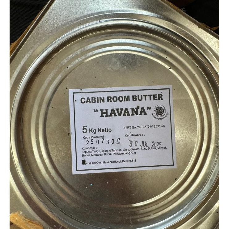 

Murah Biskuit Gabin Havana 1 Kaleng Isi 5Kg