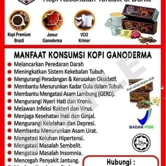 

Promo Kopi Sh Juwara Cafe Warna Gold Gula 4 In 1 Kopi Kesehatan 1 Boks Isi 20 Sachet Coffee Bubuk Robusta Powder