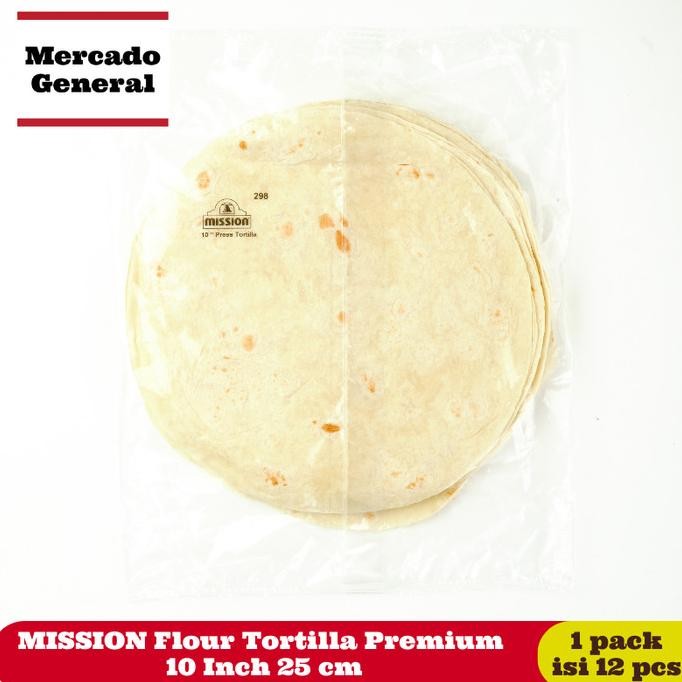 

Sale Mission Flour Tortilla Premium 10 Inch 25 Cm (1 Pack Isi 12 Pcs)