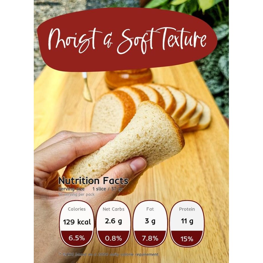 

Grosir Worryfree Almond Flour Bread (Roti Tawar Tepung Almond)