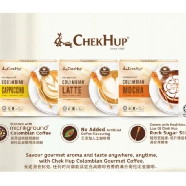 

Murah Chek Hup/Chekhup Colombian Coffee Latte Mocha Capuccino