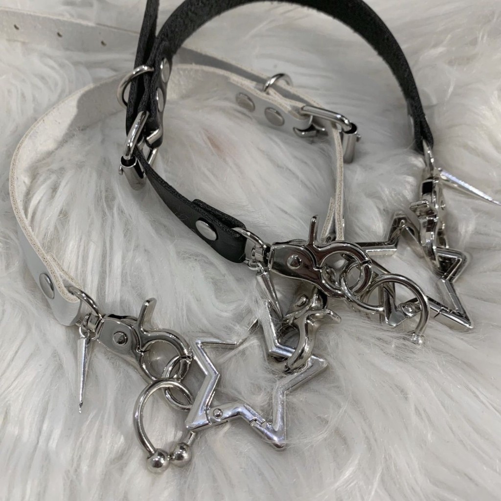 Kalung Pentagram Gelap Berhias Personalitas Unisex
