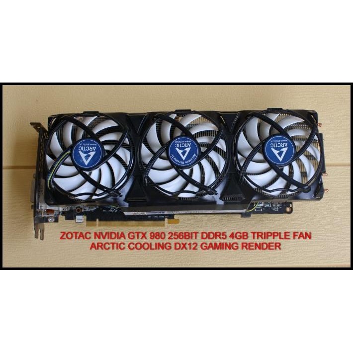 Vga Nvidia Gtx 980 256Bit Ddr5 4Gb Triple 3 Fan Zotac Gaming Ultra Ok