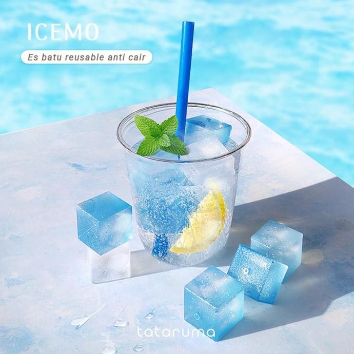 

Terlaris Icemo - Es Batu Pakai Ulang Reusable Ice Cube Anti Cair Tidak Mencair Minuman Teh Kopi Susu Jus Cola Soda