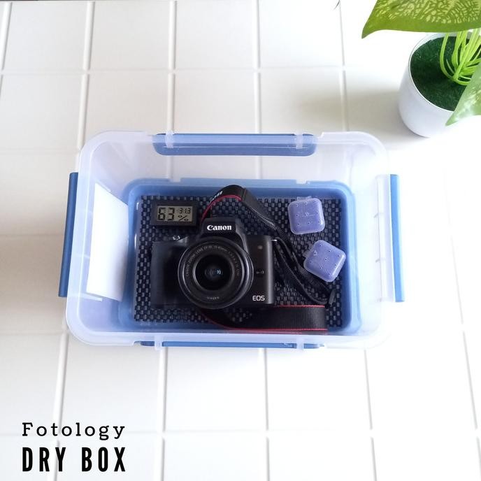 Produk Baru Pinexa Dry box kamera besar kit silica gel dan hygrometer