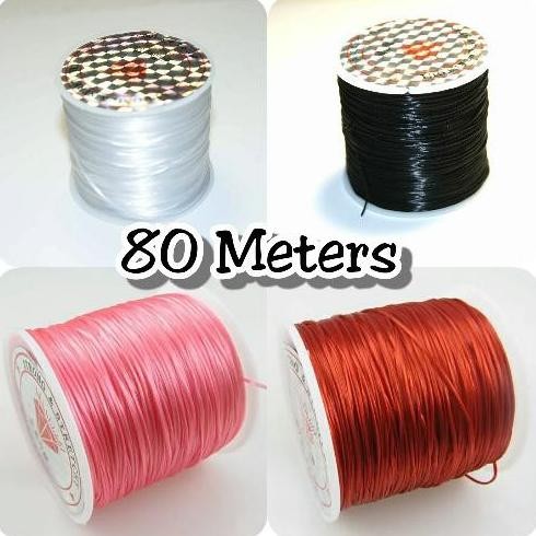 Et-98 70 Meter Tali Benang Karet Elastis 0.8Mm Elastic String Strong