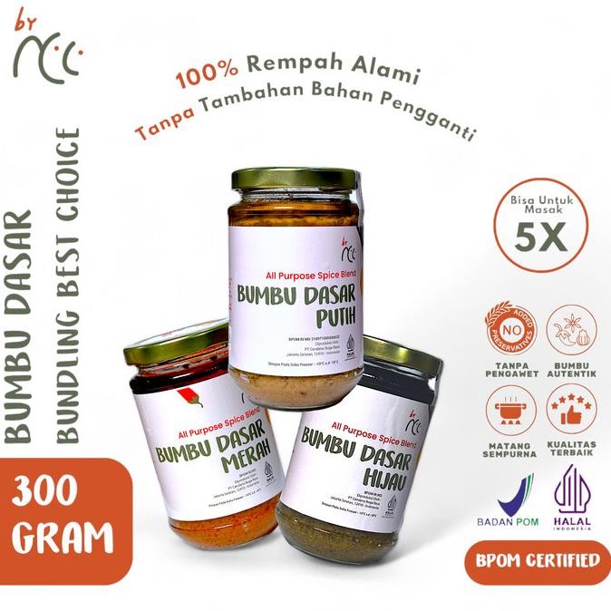 

BY NCC BUNDLING BUMBU DASAR PUTIH MERAH HIJAU MASAK PRAKTIS 300GR