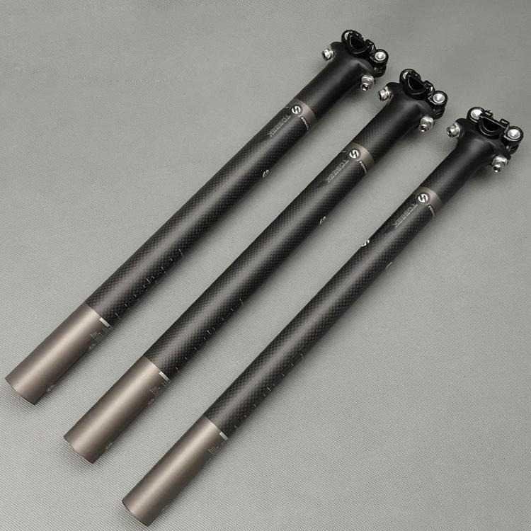 Wacako Seatpost Sepeda Carbon Fiber Superlight Road Bike 27.2-400Mm