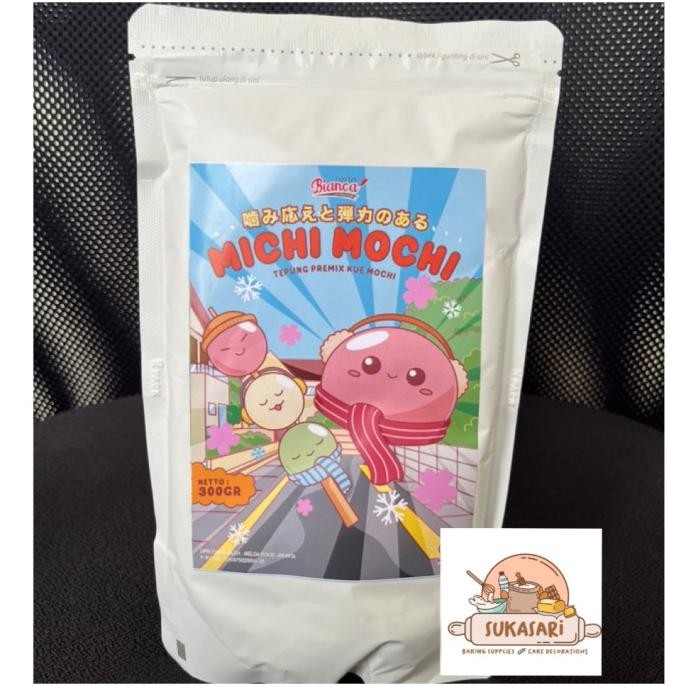 

Bisa Spk! Bianca Michi Mochi Premix 1Kg Kue Mochi Tepung Premix Moci Dessert