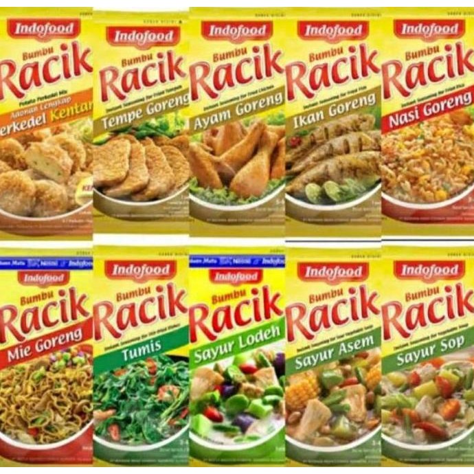 

BUMBU RACIK INSTAN INDOFOOD VARIAN RASA MASAKAN nUg