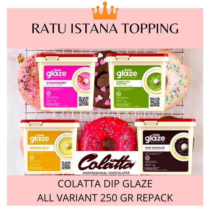 

GLAZE COLATTA 250 GR REPACK-DIP GLAZE COLATTA-TOPPING DONAT nUg