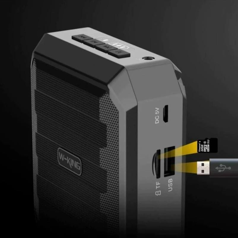 WKING Speaker Bluetooth Megaphone Toa Pengeras Suara Mini Mic Wireless KS10+ Guru Dosen Presentasi