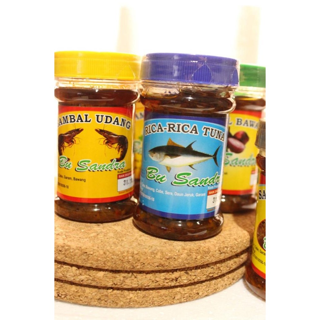 

Sambal Sambel Bu Sandra Aneka Rasa Siap Saji Tuna Udang Bawang DLL nUg