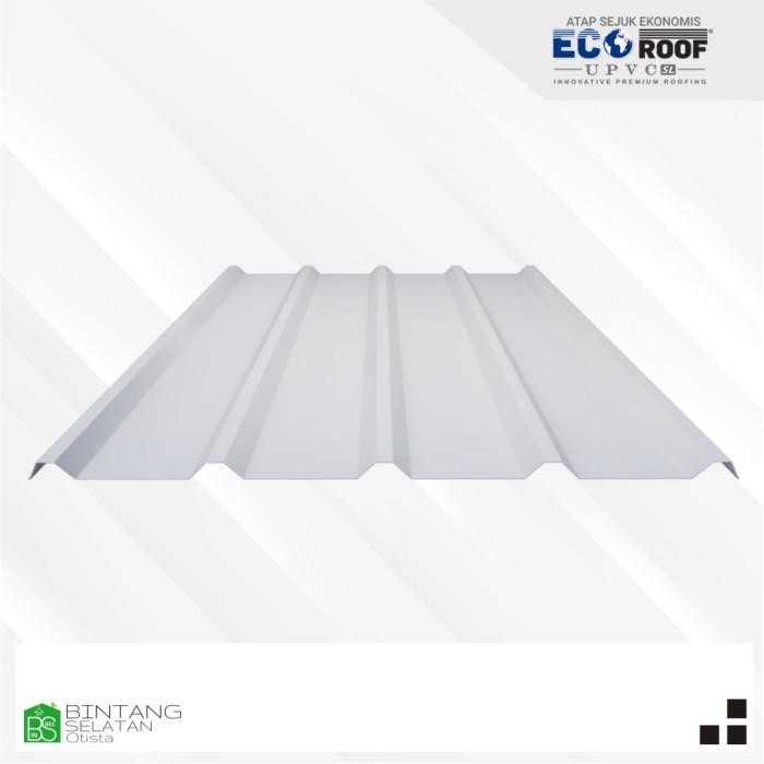 Ecoroof Penutup Atap Upvc / Nok Atap Canopy Single Layer Original Dan Terpercaya