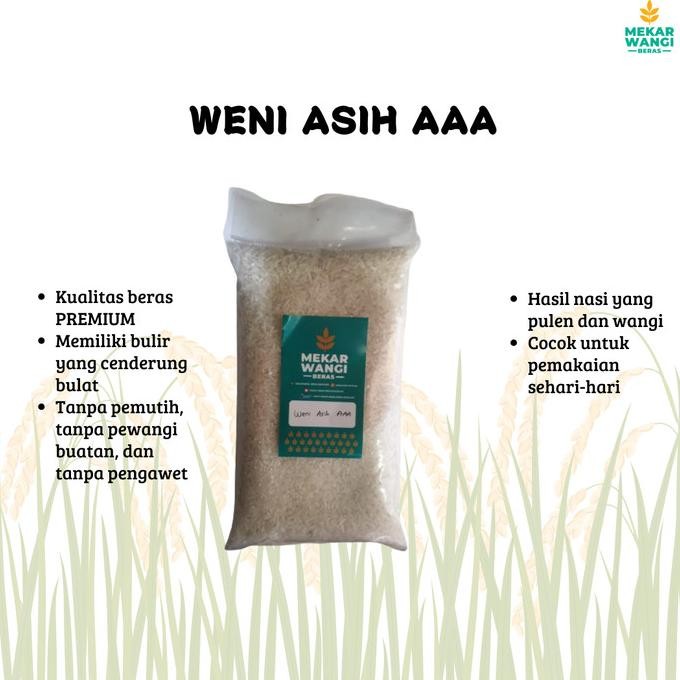 

BERAS PANDAN WANGI WENI ASIH AAA 1kg nUg