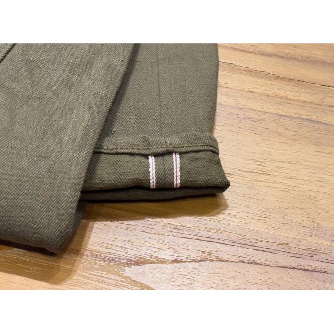 Grosir Oni Denim Oni 246-Olol 12Oz Olive X Olive Selvage Denim