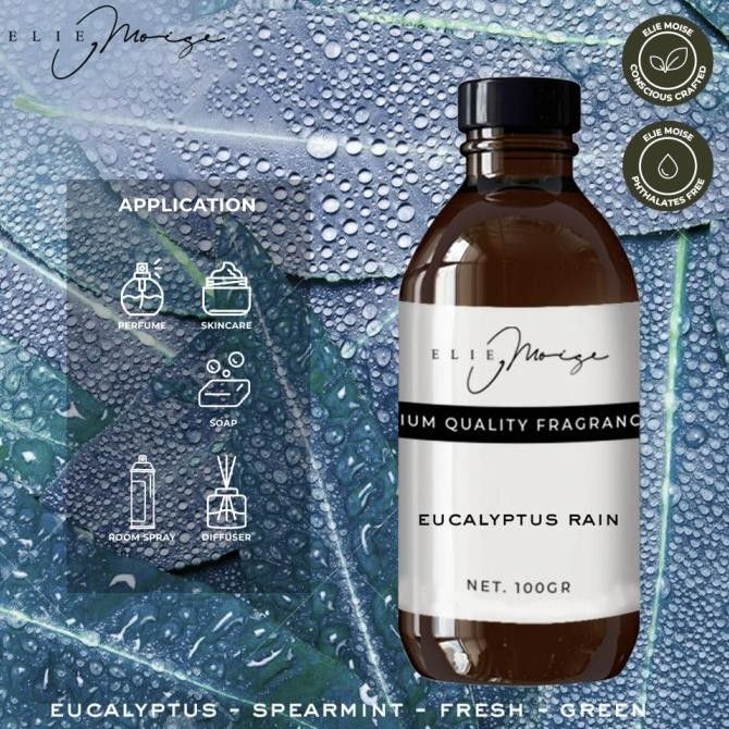 TERBARU EUCALYPTUS RAIN FRAGRANCE OIL FOR CANDLE / SOAP / DIFFUSER 100G