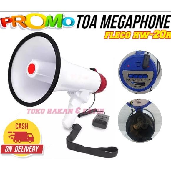 Pengeras Suara Megaphone Toa Besar Fleco Multifungsi HW-20R/ Toa Murah - TOA Megaphone / Pengeras Su