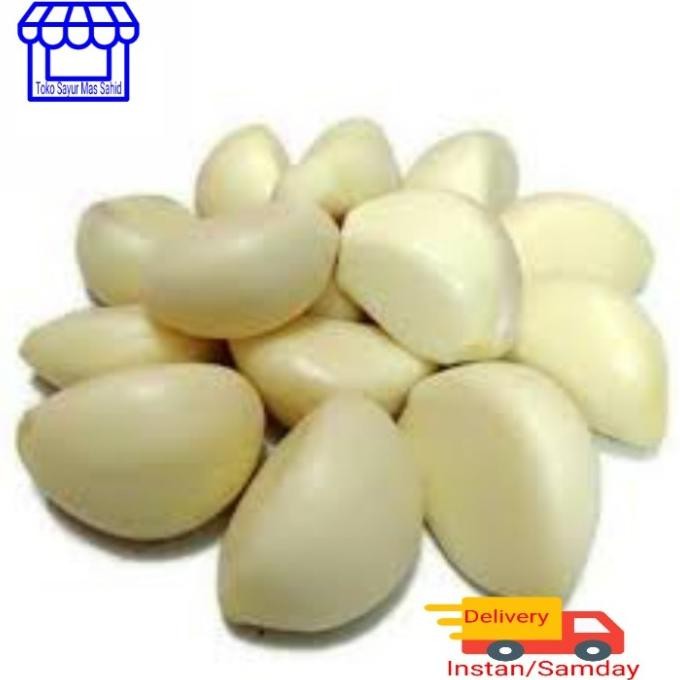 

bawang putih kupas 250 gram nUg