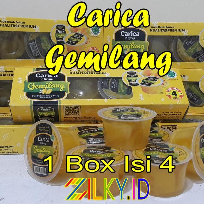 

Manisan Buah Carica Gemilang 1 Dus isi 4 6 12 Cup 125 gr 125gr Dieng nUg