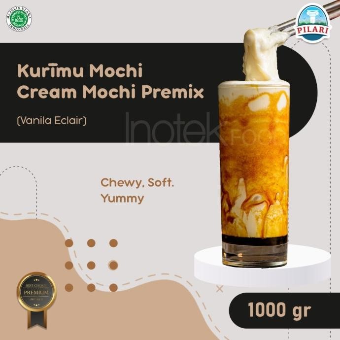 

Bisa Spk! Kurmu Mochi - Cream Mochi Premix - Tepung Mochi Rasa Vanilla Eclair