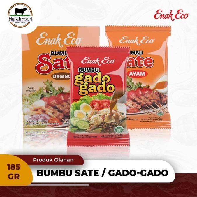 

Enak Eco Bumbu Sate Ayam / Sate Daging / Gado-Gado | Bumbu Kacang Siap Saji - 185 gr nUg