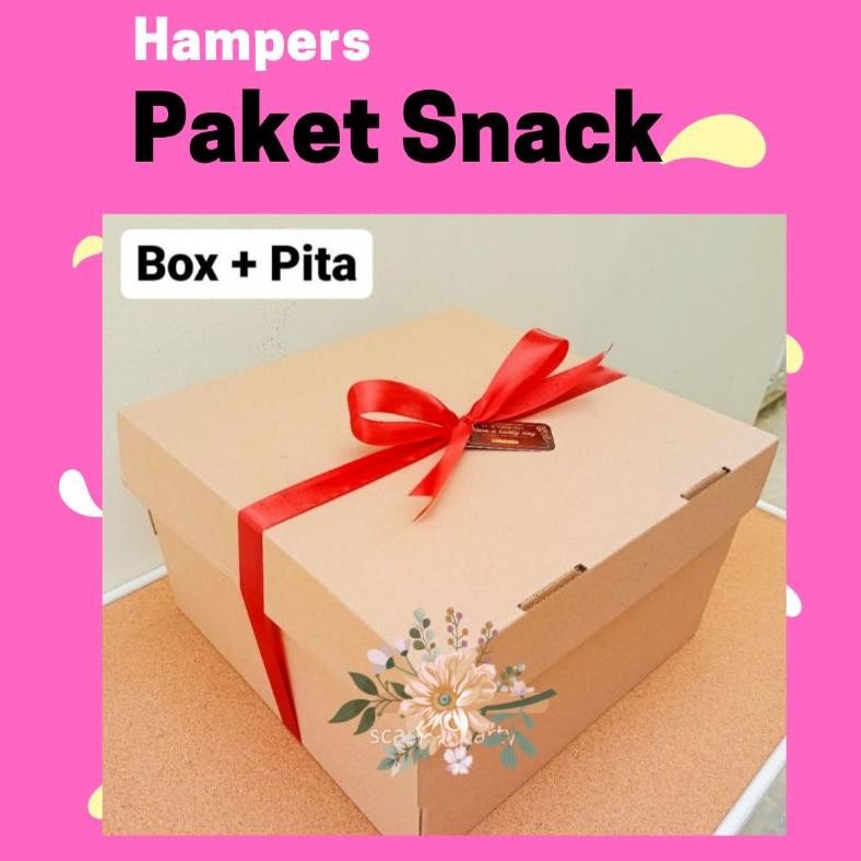 

PAKET SNACK BOX/HAMPERS SNACK ULANG TAHUN/KADO/WISUDA/ANNIVERSARY