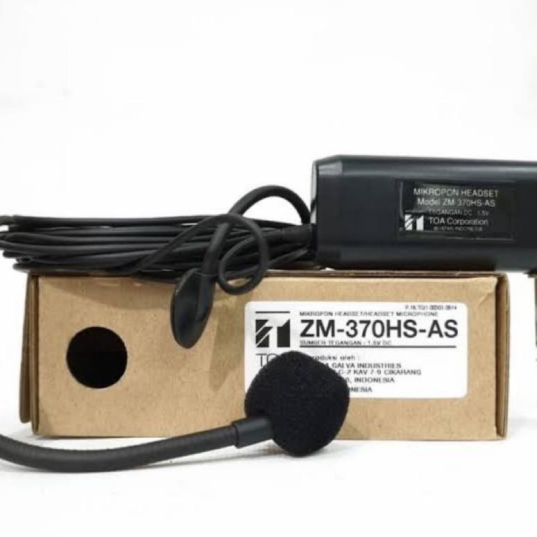 Mikrofon Headset TOA ZM370HSAS / Mic TOA Headset / Mic Toa / Mikropon TOA