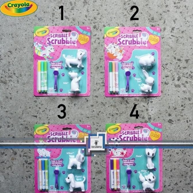 

CRAYOLA Scribble Scrubbie Pets Color Washable Hamster Dog Cat Rabbit