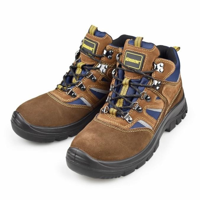 Spesial Sepatu Pengaman Krisbow Safety Shoes Prince 6Inch Sepatu Safety - Coke