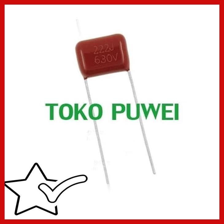 [TPW] CAPASITOR MILAR CAPACITOR MYLAR CBB 222K 222J 2N2 630V 222 2.2NF BS30