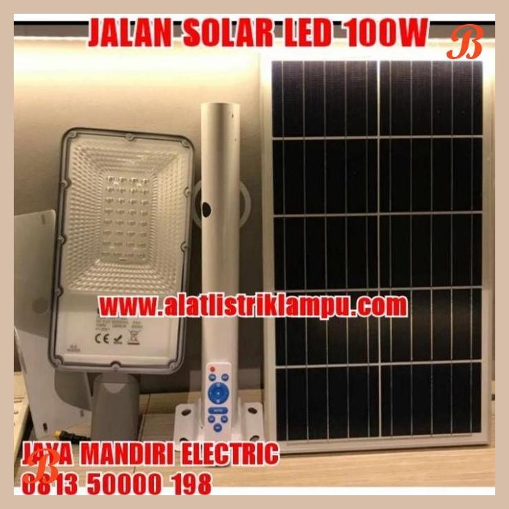 [JME] LAMPU JALAN LED SURYA 100W PJU LED STREET LIGHT SOLAR 100WATT 100 WATT