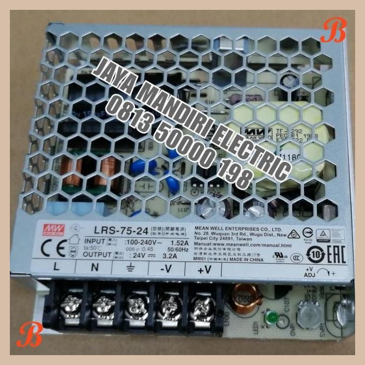 [JME] MEAN WELL LRS-75-24 POWER SUPPLY / MEANWELL LED DRIVER LRS 75 24 VOLT