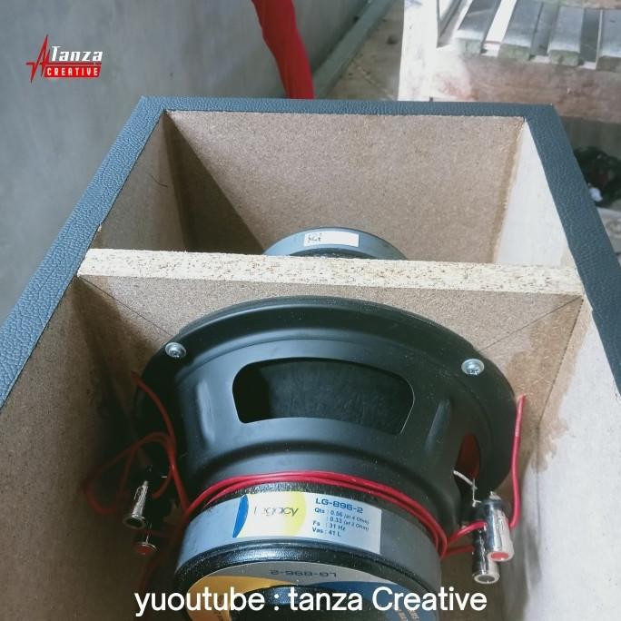 subwoofer aktif 8 inch bazooka untuk mobil ( double speaker )