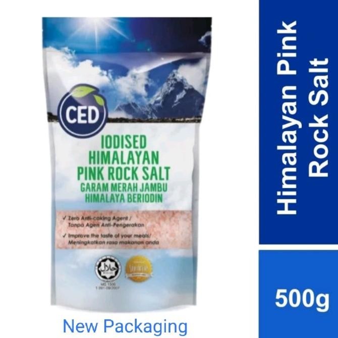 

CED Himalayan Rock Salt 500gr/ Garam Himalaya 100% Natural nUg