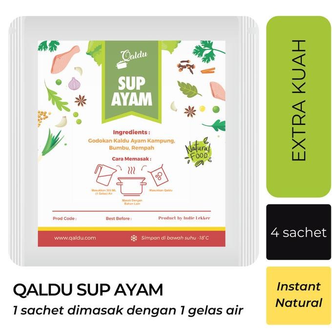 

Qaldu Soups - Kaldu Sup Ayam isi 4 pcs nUg